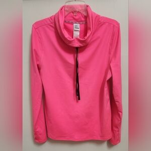 Victoria's Secret VSX Sport Medium Pink Athletic Pullover Sweatshirt Funnel Neck